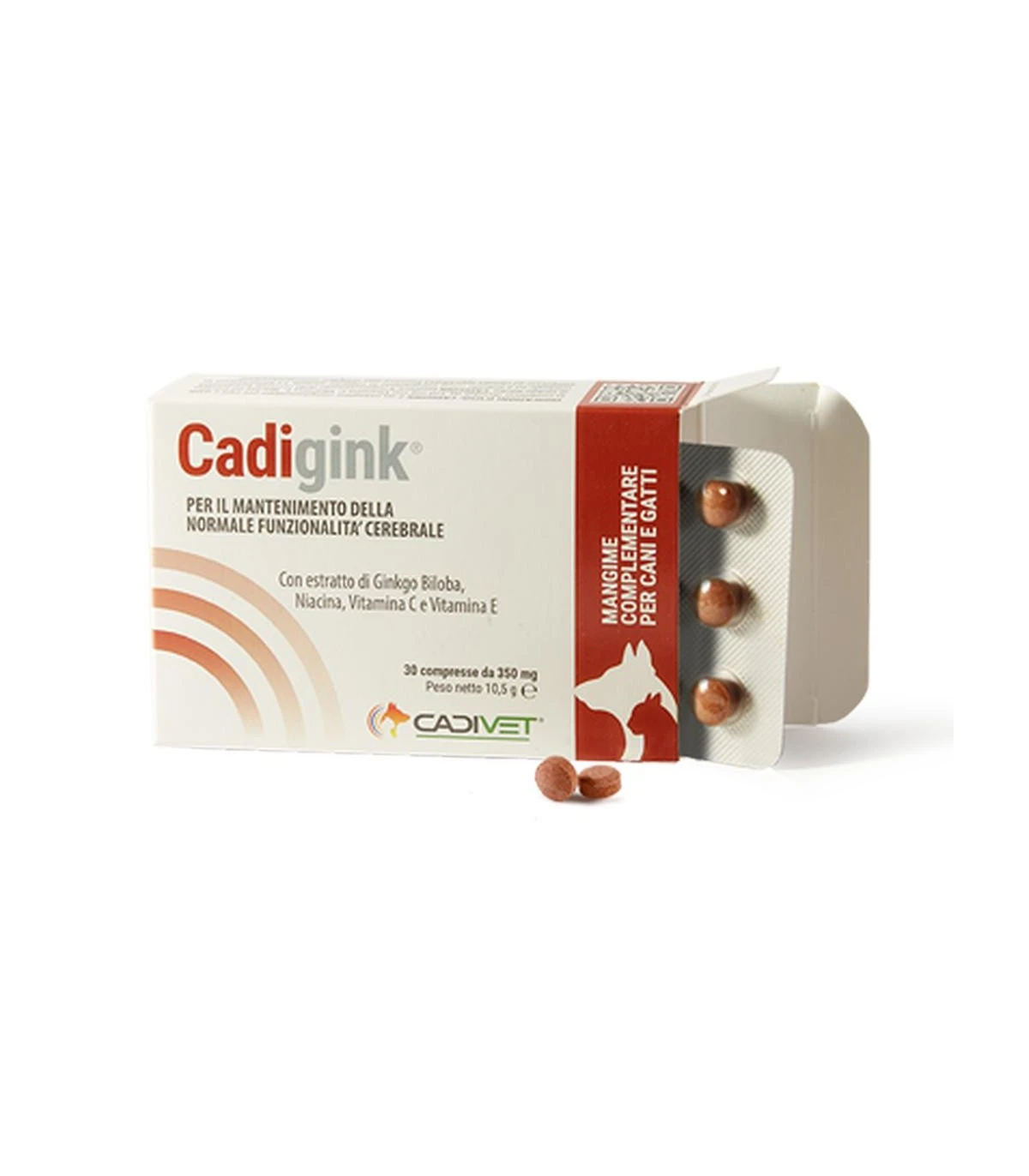 Cadivet Cadigink 30 Compresse 350 Mg 2 Cadivet Cadigink 30 Compresse 350 Mg - immagine 2